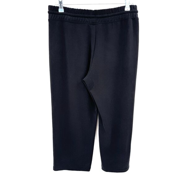 ATHLETA Black Seasoft Straight Leg Cropped Sweatpant Pants Size M Medium - Picture 6 of 9